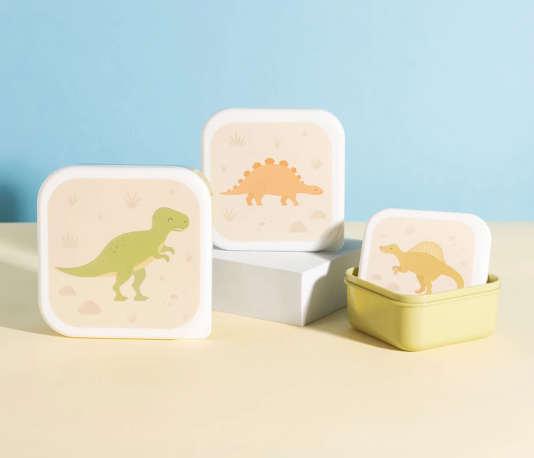 Desert Dino Lunch Boxes Set of 3