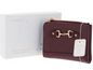 Modern Horse Bit Purse Small Burgundy