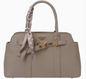 Chic Belted Tote Bag - Khaki