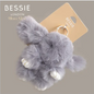 Fluffy Bunny Bag Charm