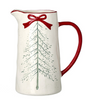 Cream jug with christmas tree design