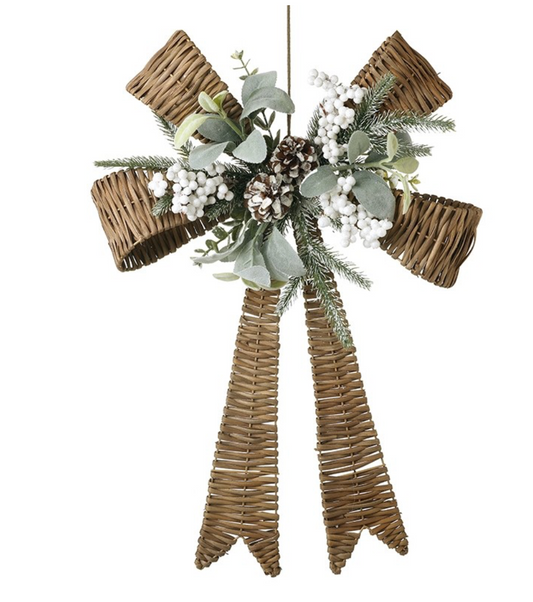 Ratten bow with white berries