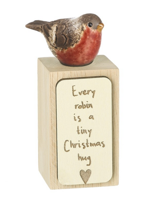 Every Robin On Wooden Block