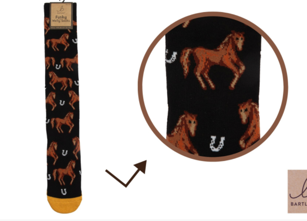 Ladies Welly Socks country horse