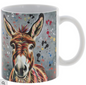 Aquamarine donkey mug