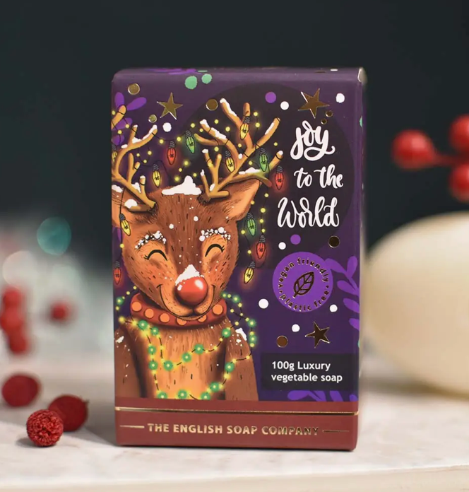 Christmas reindeer mini soap