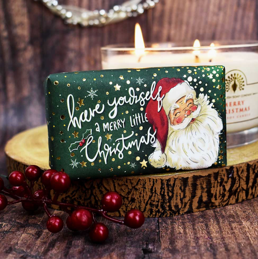 Christmas santa soap
