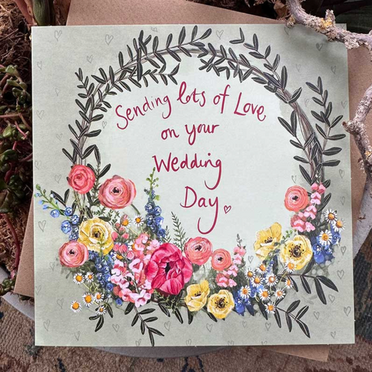 Wedding flowers card