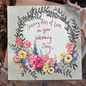 Wedding flowers card