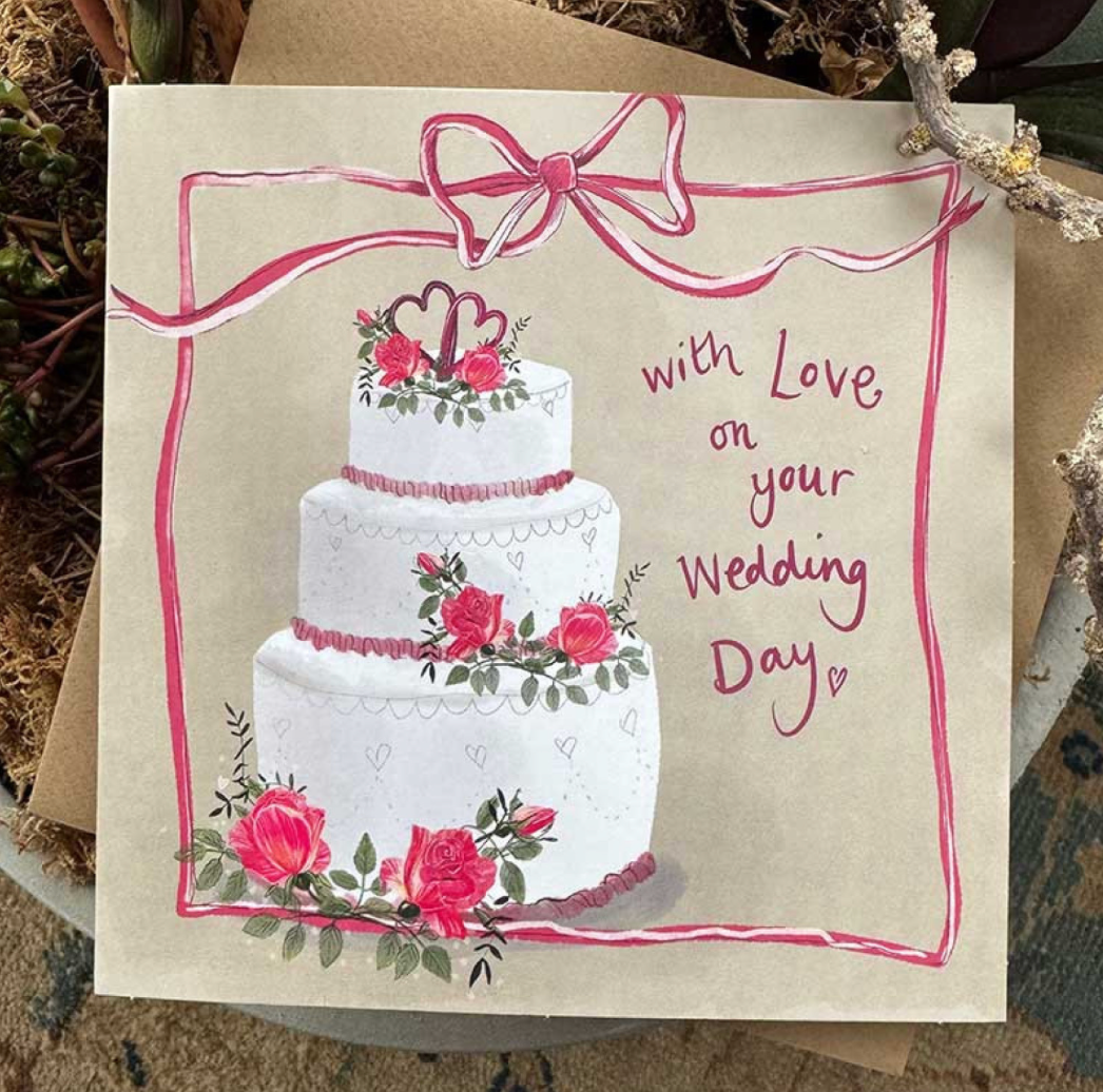 Wedding cake card