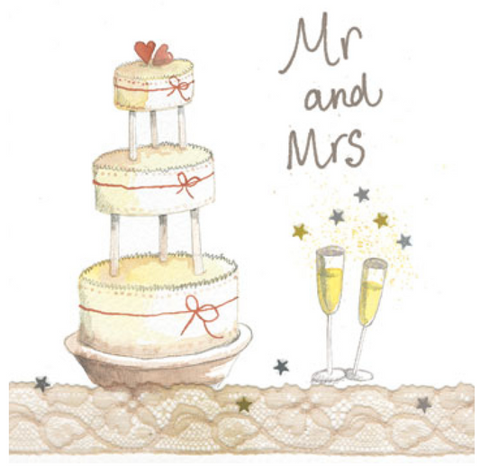 Mr and Mrs sparkle card