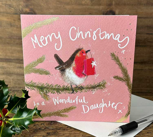 Merry christmas daughter chrirstmas card