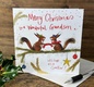 Merry christmas grandson christmas card
