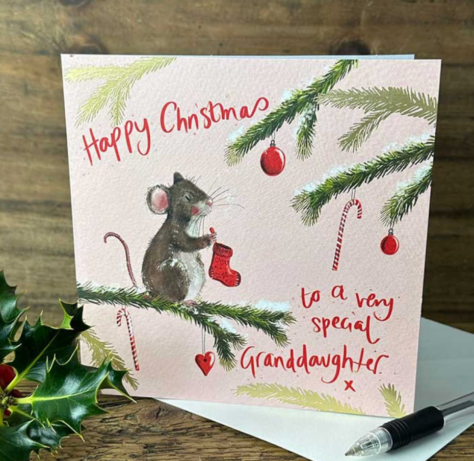 Merry christmas grandaughter christmas card