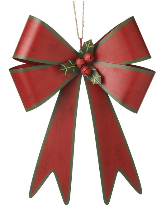 Red & Green bow hanging