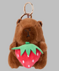 Strawberry capy plush charm