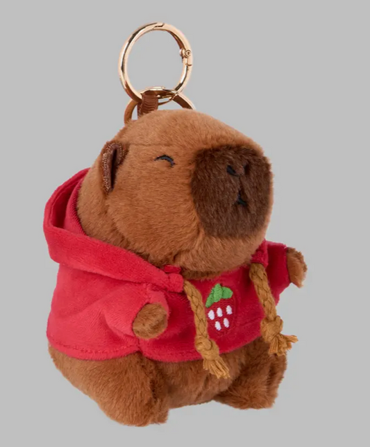 Capy with red hoodie charm