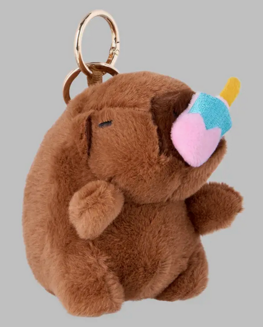 Capy eating ice cream charm