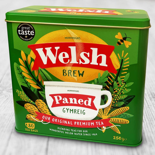 Welsh Brew 80 tea bags Caddy