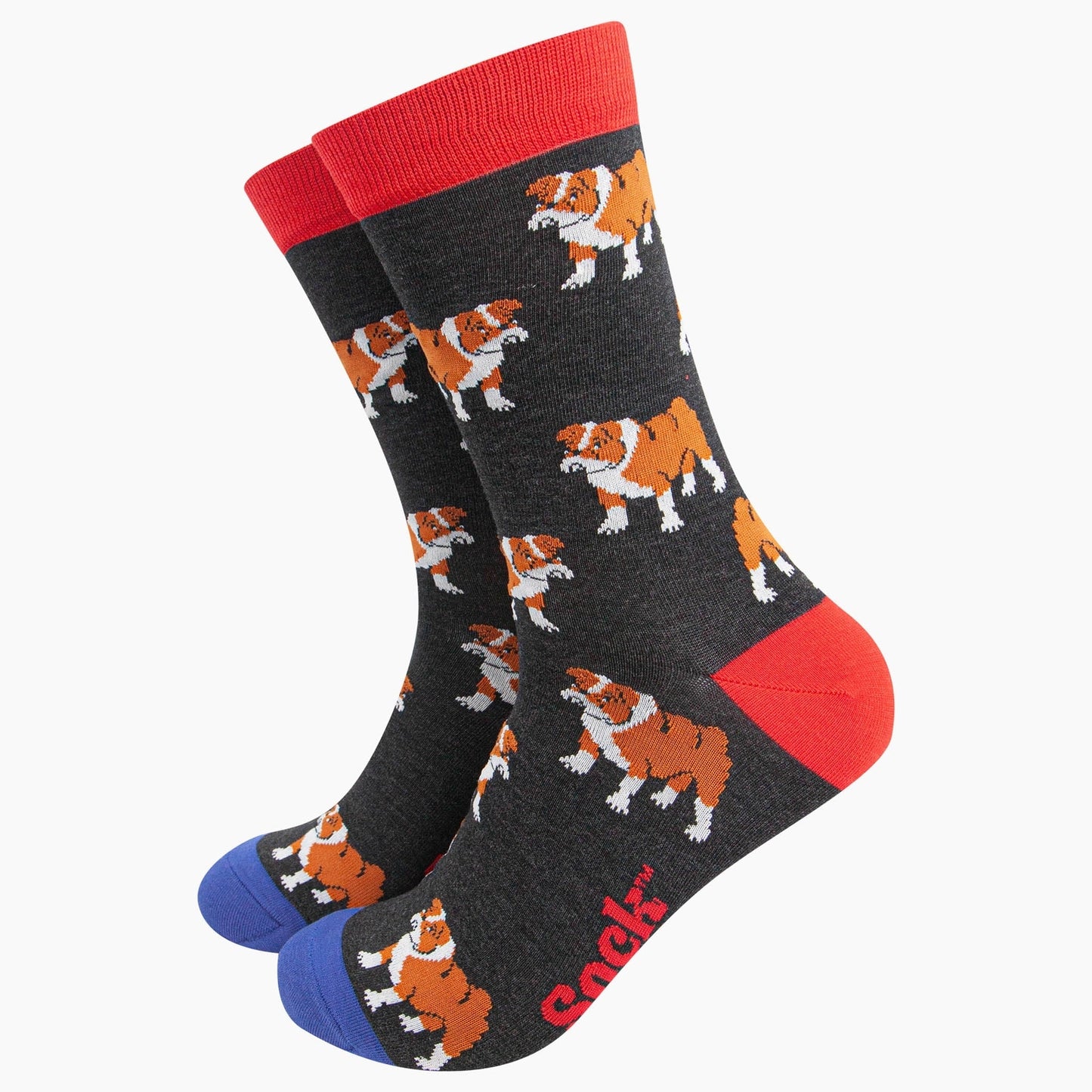 Men's Bamboo Socks Black Bulldog