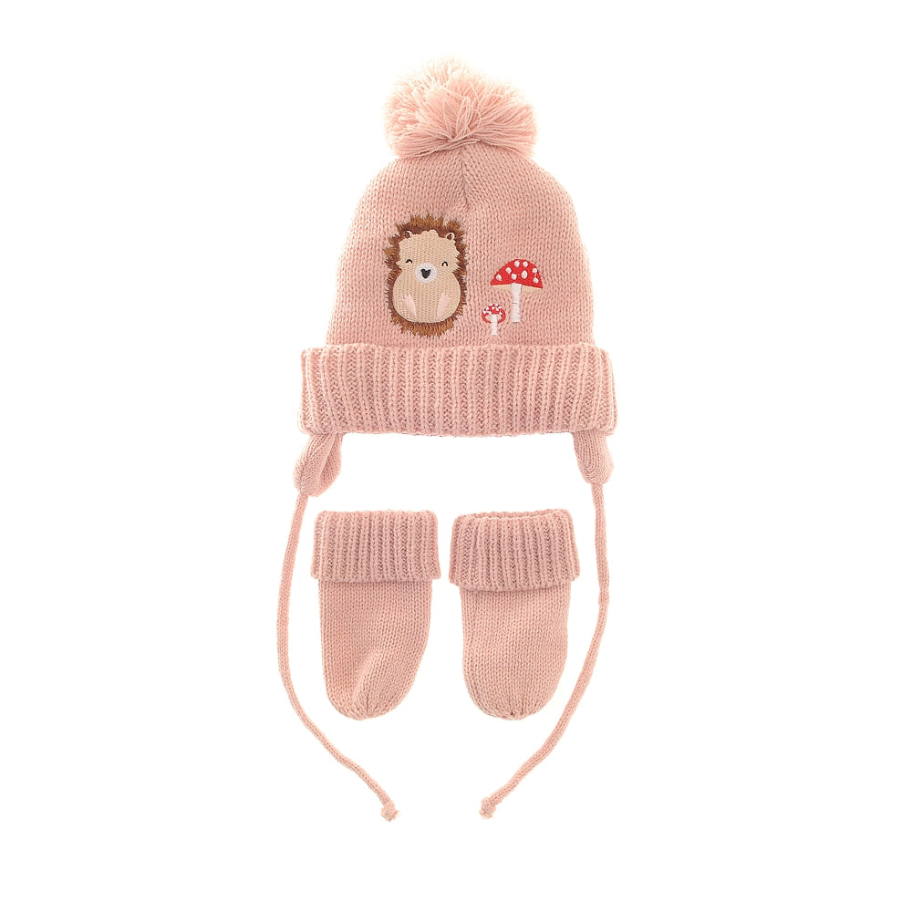 Woodland Wooly Hat & Mittens