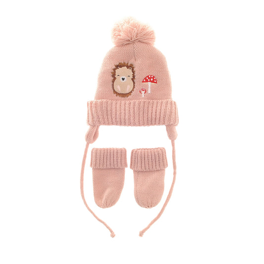 Woodland Wooly Hat & Mittens