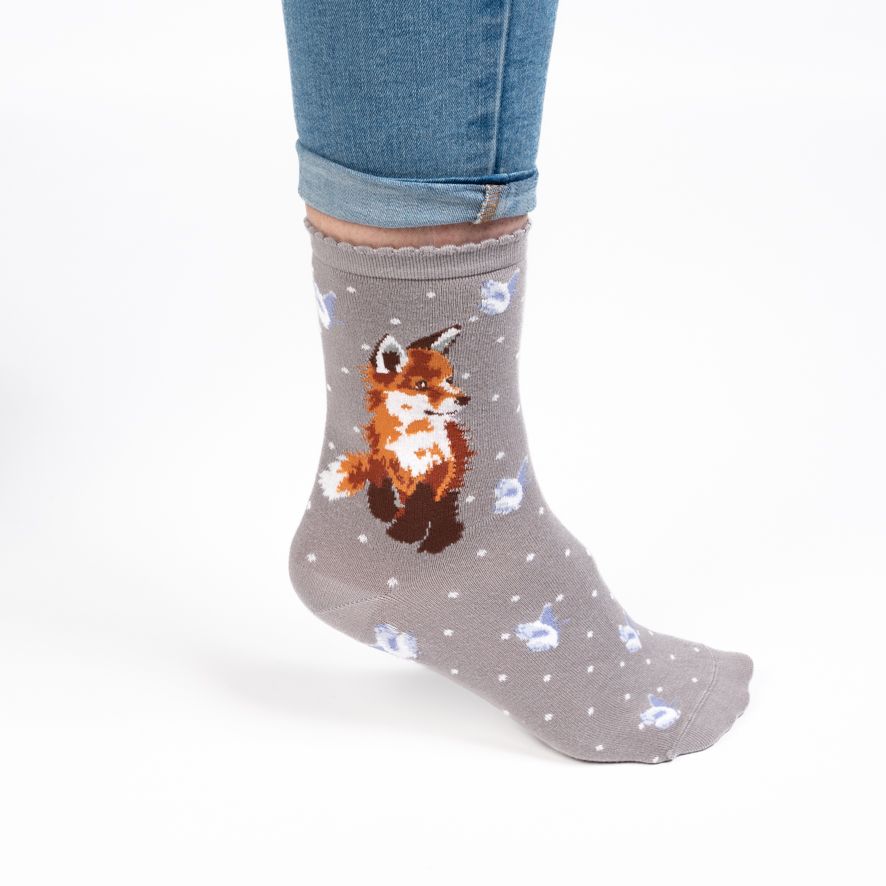 'BORN TO BE WILD' FOX SOCKS image 1