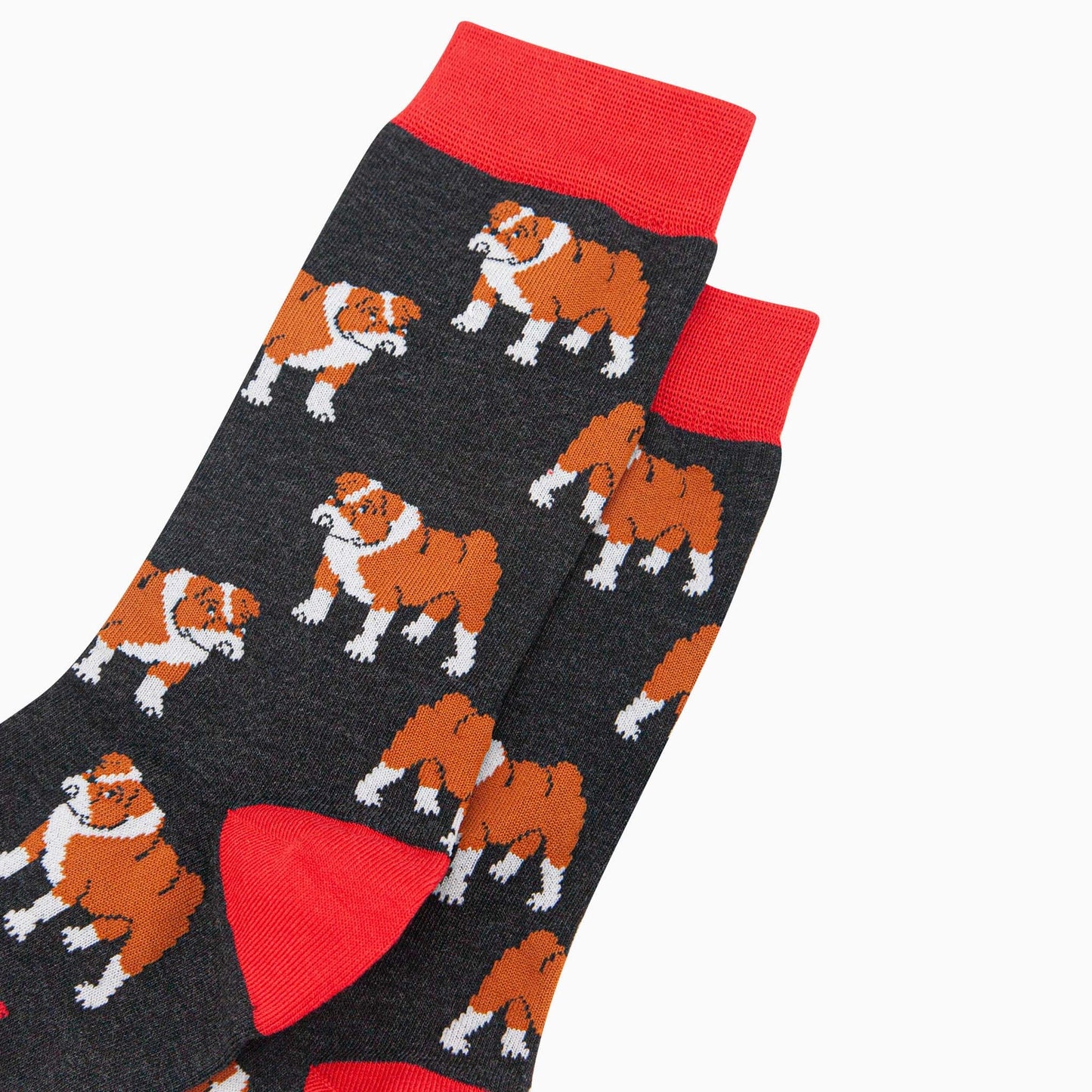 Men's Bamboo Socks Black Bulldog
