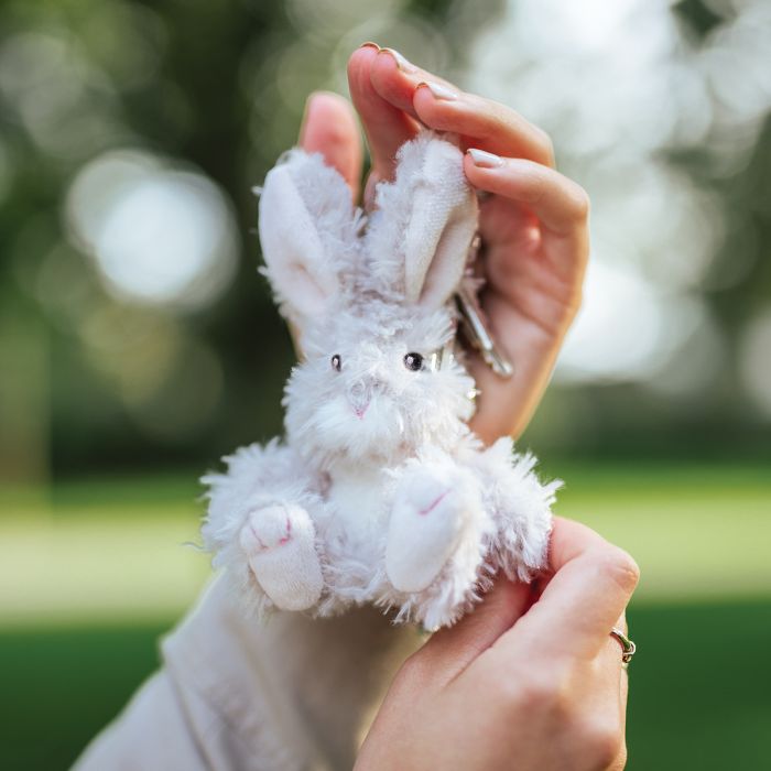 'ROWAN' HARE PLUSH CHARACTER KEYRING image 0