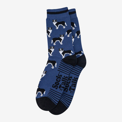 Men's Bamboo Socks - Denim, Blue/Black