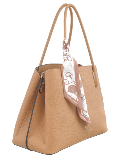 Pebbled Slouch Shoulder Bag Khaki