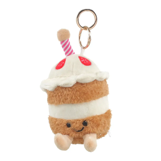 Plush Birthday Cake Bag Charm
