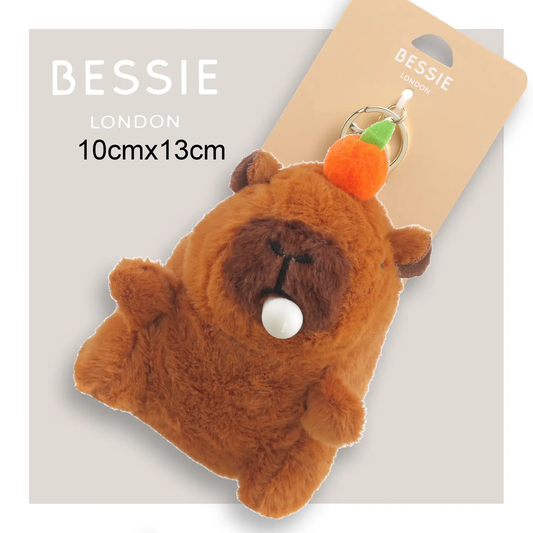 Plush Orange Capybara Bag Charm